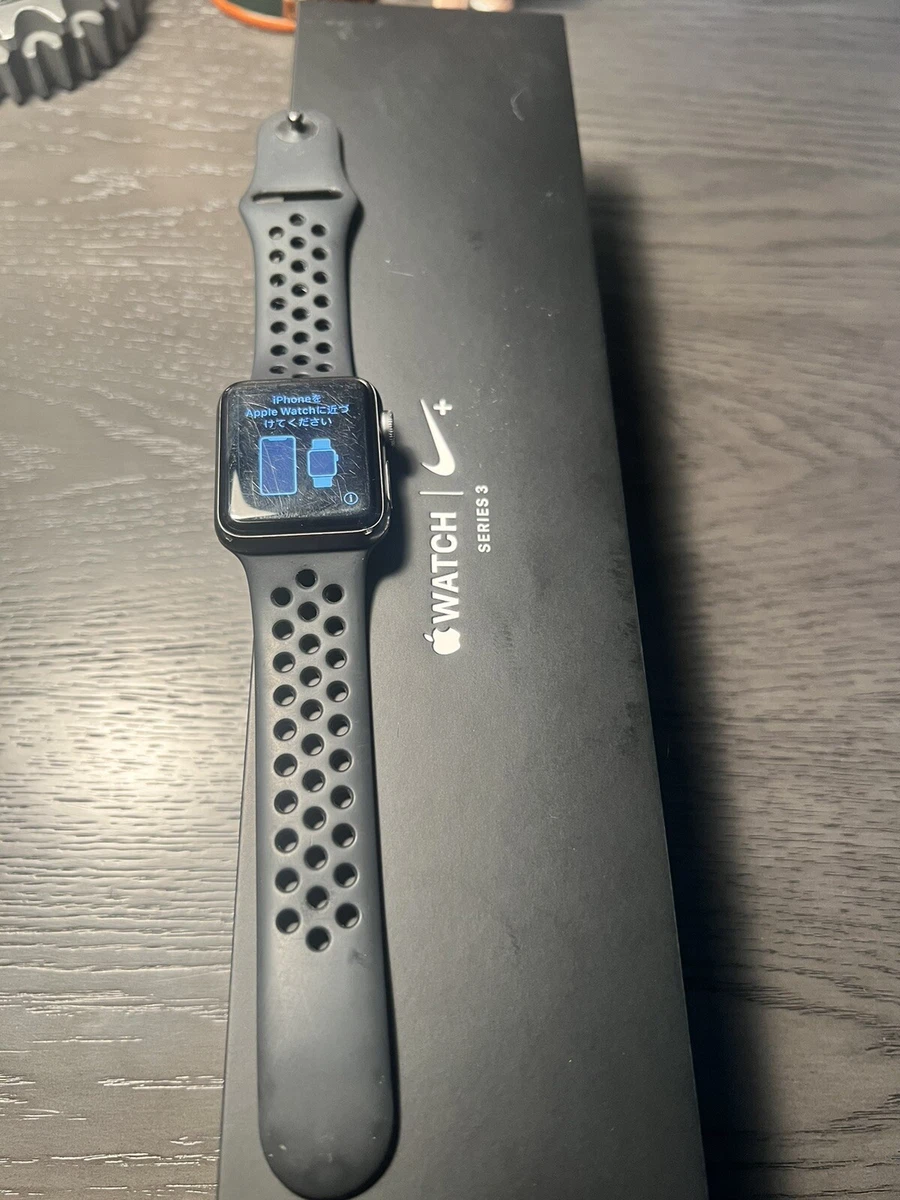 Verouderd Jood toetje Apple Watch Series 3 Nike Sport Black 38mm Nike Band With Box Used | eBay