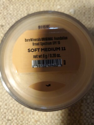 Bare Minerals Original  Foundation SPF 15 Soft Medium 11 0.28oz New