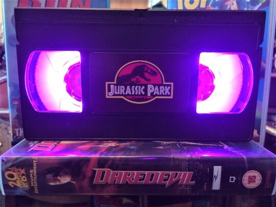 Jurassic Park VHS Luz Nocturna, Película de Acción, Terror, Luz de Cama, Luz de Escritorio, Niños
