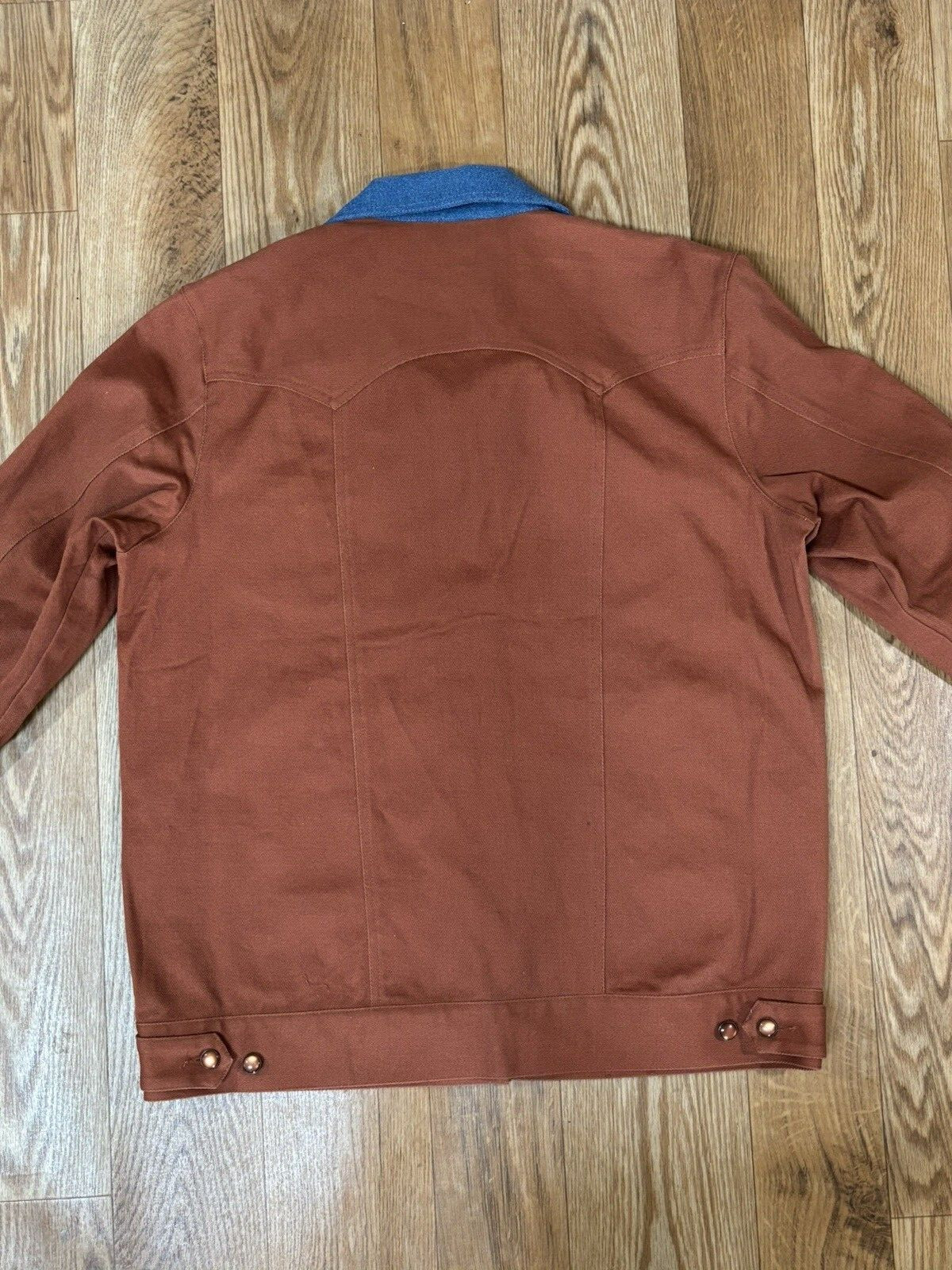 DIANE’S ESSENTIALS Denim Patchwork Jacket Blue Bu… - image 15