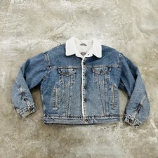 Vintage Levis Denim Type III Sherpa Trucker Jacket 1980  s Mens Large Made in USA