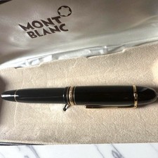 Montblanc Meisterstuck 149 Black Gold 14K Fountain Pen Boxed