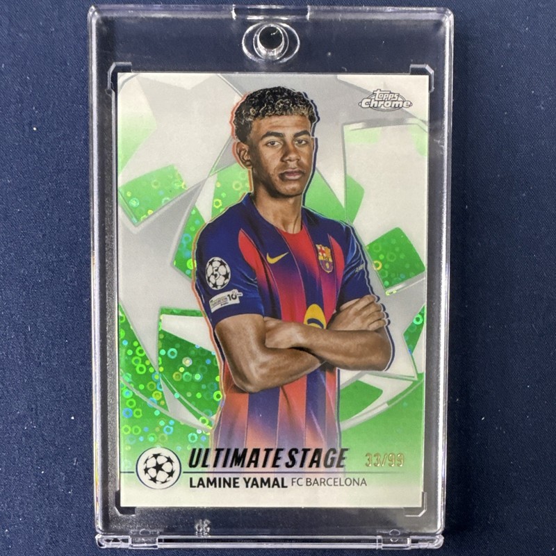 Topps Chrome 2025-26 UEFA Club Green Disco Ultimate Stage Yamal #US-20 /99 RC