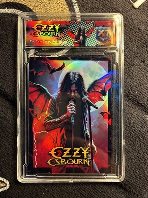 Ozzy Osbourne Custom Swag Refractor Collectors XT Card