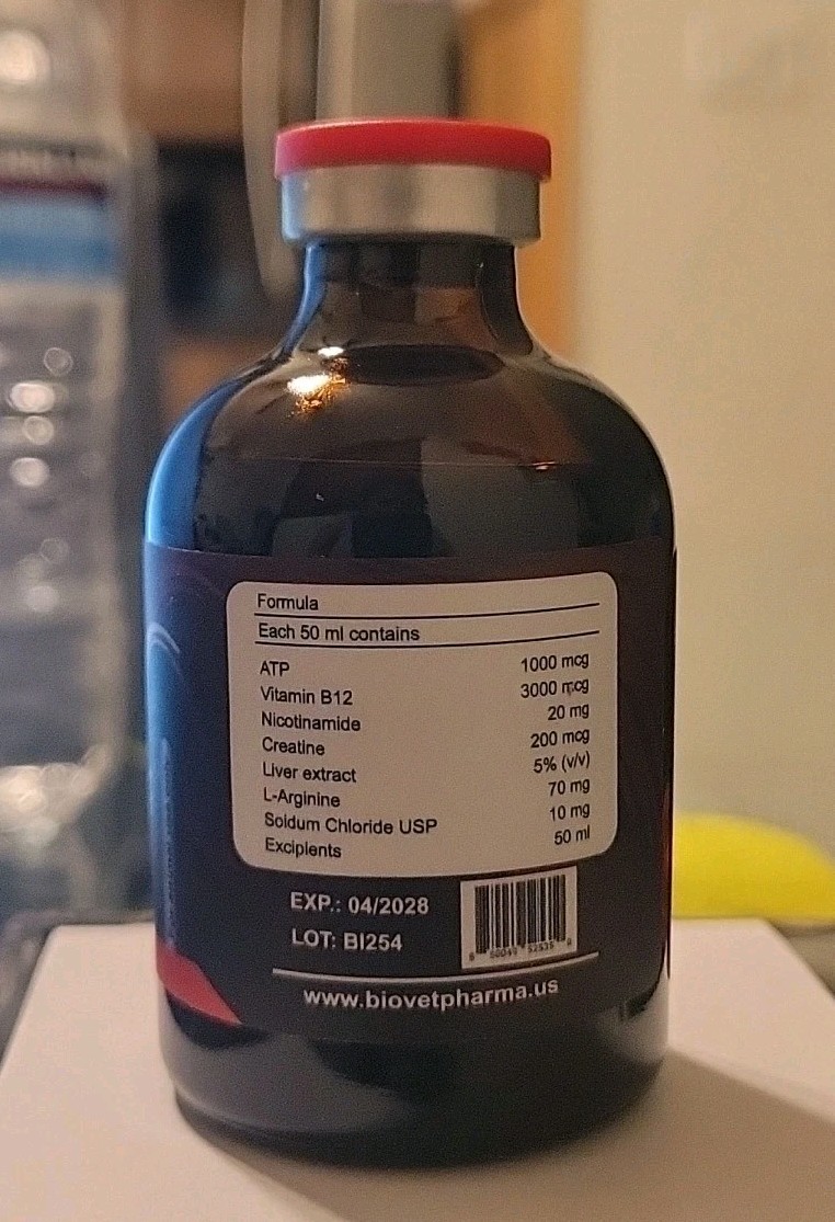 Nutri-Line B12 5500 ATP For Roosters Combat 50 mL, Supplement For Chickens