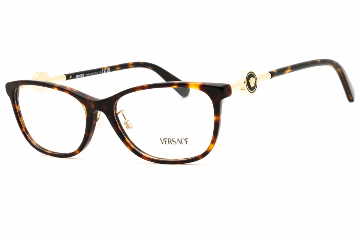 NEW Versace VE3297D 108 Havana 55mm Eyeglasses