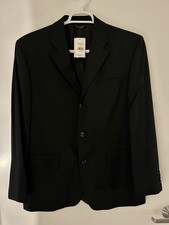 Banana Republic Men  s 100 Wool Blazer   Black   Size 42S   New With Tags