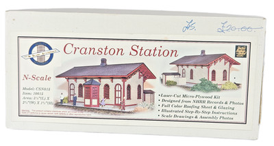 Northeastern CSN015 10015 Spur N Cranston Station NH Holzdepot Bausatz in Schachtel
