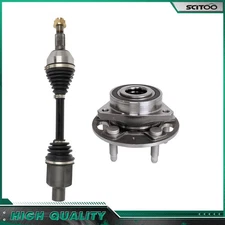 Front Right CV Axle Shaft + Wheel Hub Bearing For Gmc Terrain 2010-2016 2.4L