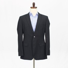 Hugo Boss 42L Gray Sport Coat Blazer Jacket Check 2B Wool