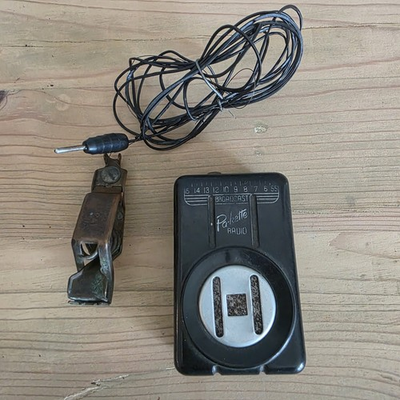 #ad Vintage Pa kette Crystal Detector Radio • Western Manufacturing Company $40.00