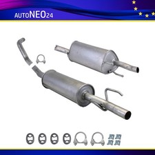 Auspuffanlage ab Kat Opel Corsa B (S93) 1.0i 12V ab. Bj. 1996, Auspuff