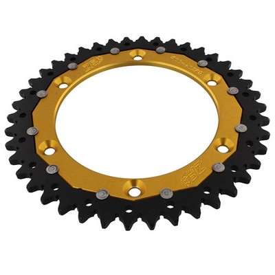 Kettenrad Alu gold 42-Zähne 520-Teilung für Beta RR 350 Enduro Factory 2012-2013
