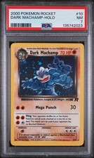 2000 POKEMON ROCKET #10 DARK MACHAMP-HOLO PSA 7