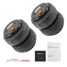 2x Air Suspension Spring Bags 2600lb For Heavy Duty 12npt 38-16unc