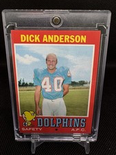 1971 Topps #67 Dick Anderson Dolphins (Mint)