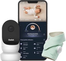  NEW Owlet Dream Duo Gen 2 Smart Baby Monitor Bundle with Sock  Cam 2 HD Wifi