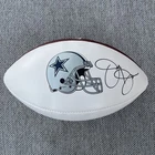 Jerry Jones Signed Dallas Cowboys NFL White Panel Cowboys logo Football HOF