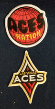 WNBA Las Vegas Aces Embroidered Patch 2 pc. roughly 3" or so