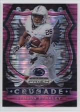 2020 Panini Prizm Draft Picks Crusade Pink Pulsar Prizm Saquon Barkley #85 1d4m