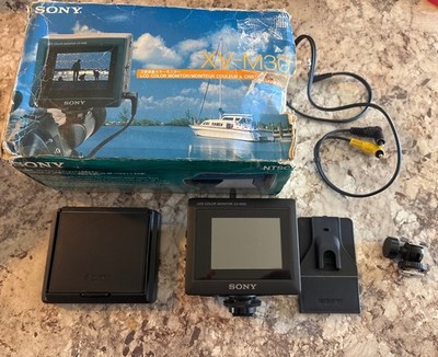 Sony 3'' LCD Color Monitor XV-M30 With Extras PARTS/REPAIR NOT TESTED