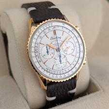 Breitling H30030 Montbrillant Navitimer 18k Rose Gold Edition 38mm ~1990s 3