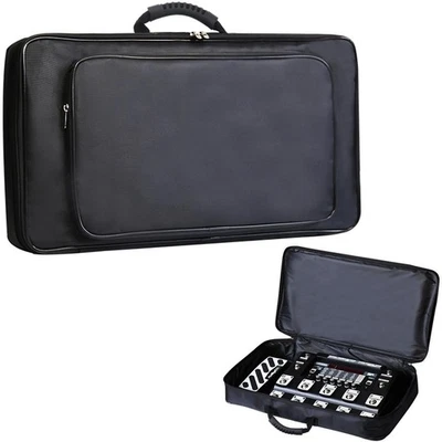 Guitar Effects Pedal Board Carry Bag, Portable 23" x 13" x 4", Black  - Picture 1 of 7