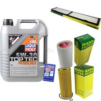 Mann Inspektionspaket 5L Liqui Moly Top Tec 5W-30 FüR BMW 3Er Touring E91 320D