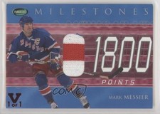2001-02 ITG Parkhurst Milestones ITG Vault Ruby 1/1 Mark Messier #M-35 HOF 1j8
