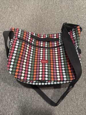 Dickies Messenger Crossbody Polka Dot Laptop Bag Adjustable Strap Shoulder Bag