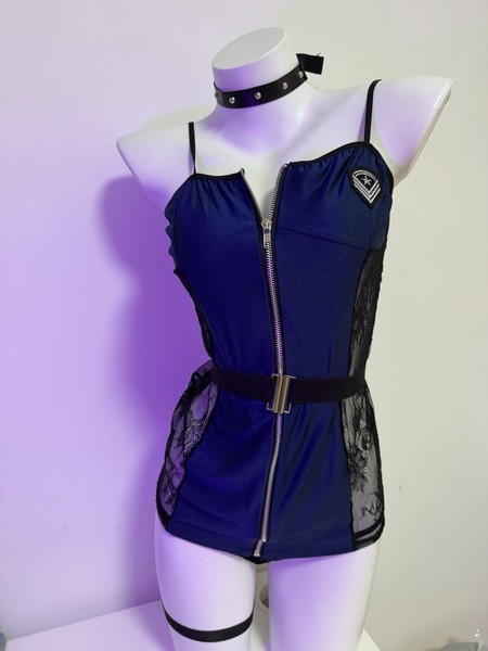 SEXY CORPIÑO NEGRO AZUL CON LIGUERO LENCERIA SEXY PARA MUJER  SENSUAL CHEMISE