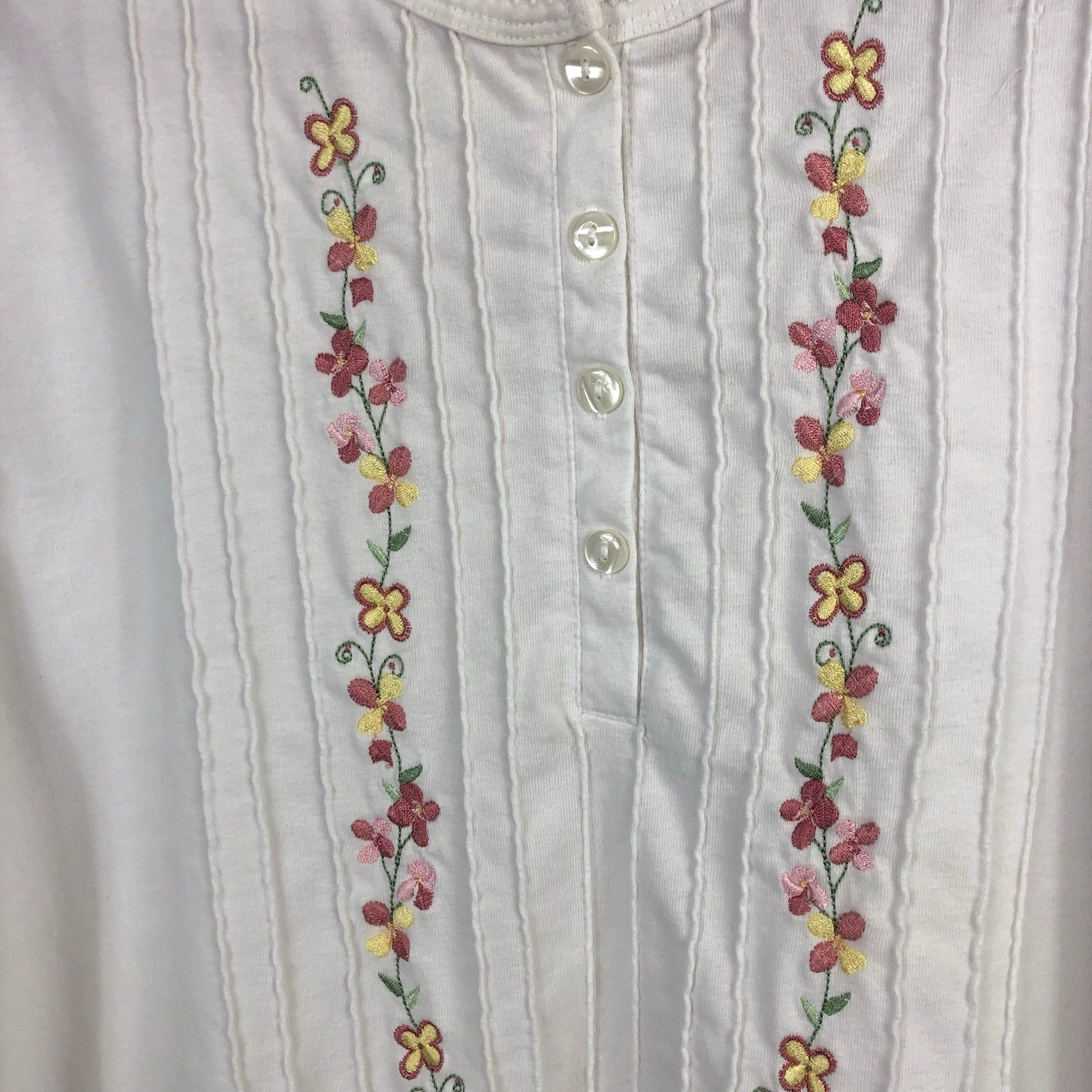 Shenanigans Women's Round Neck Solid White Multic… - image 3