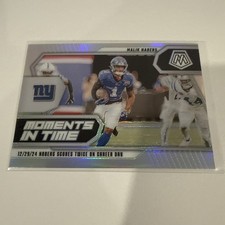 2025 Panini Mosaic - Moments in Time Malik Nabers #12 Silver Prizm