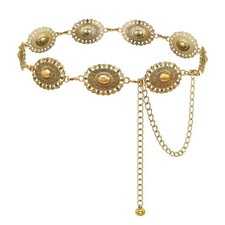 Western Concho Belt for Women Boho Metal Belts For Country Concert Dresses Jeans