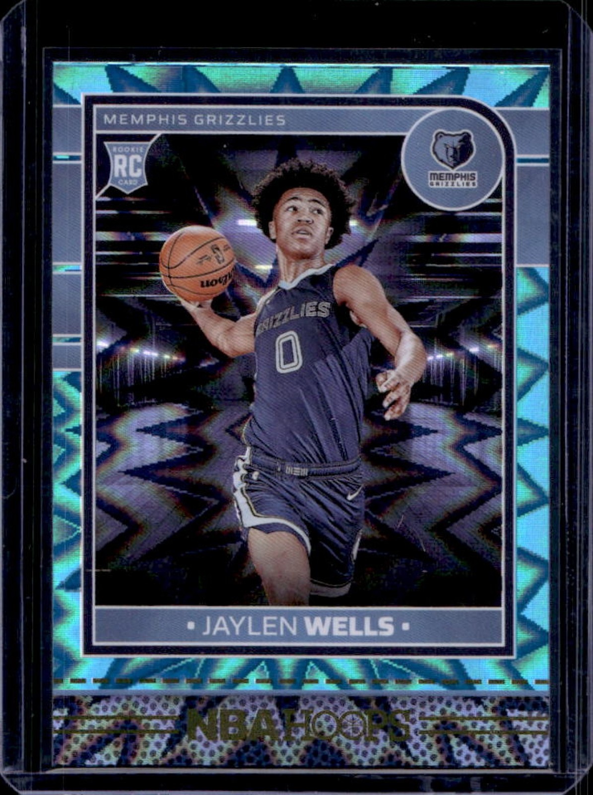2024-25 Panini Hoops Jaylen Wells RC Teal Explosion Rookie #269 Grizzlies