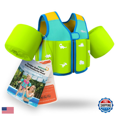 Aeocoo Toddler Swim Vest 20-30-50-70 Pounds Kids Pool Floaties For 1-2-3-5-7-9