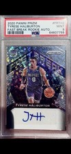 Panini Prizm Fast Break Rookie Auto Tyrese Haliburton PSA 9 FR-THB Kings
