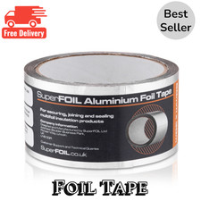 SuperFOIL Aluminium Foil Tape 50mm x 30m Insulation Sealing Joining Securing