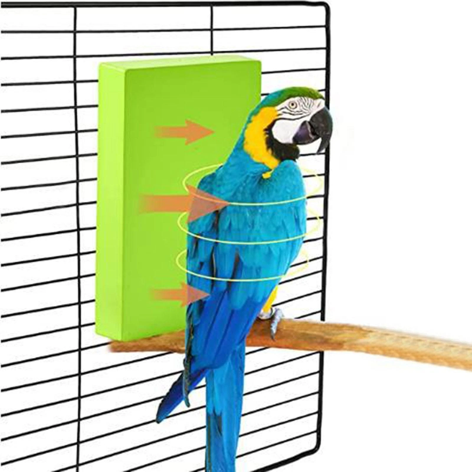 Bird Cage Heater 12V Bird Perch Warmer 100cm Power Cord US 110V Adapter 5W for