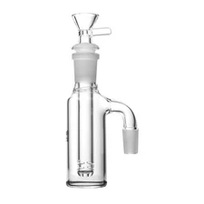 USA 90 Degree 14mm Glass Ash Catcher w Bowl Slide Hookah Bong Bubbler Water Pipe