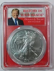 2019-W  American Silver Eagle 1 oz - Trump PCGS SP69 Burnished - Very Rare Issue