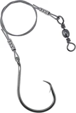 Dr.Fish 30 Pack Circle Hooks Rigs 12" Stainless Steel 2/0-30 Pack, Silver 