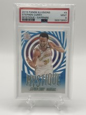 2019-20 Panini Illusions - Mystique Stephen Curry #9 Sapphire PSA 9