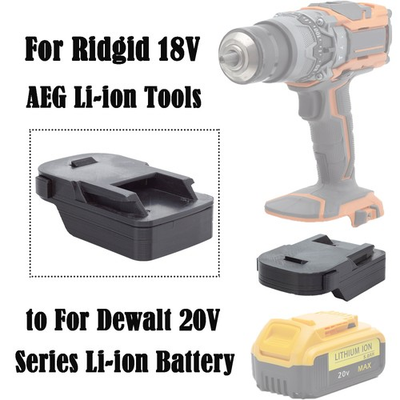#ad Battery Adapter for Dewalt 20v Battery Convert to for Ridgid AEG 18V Power Tools $15.15