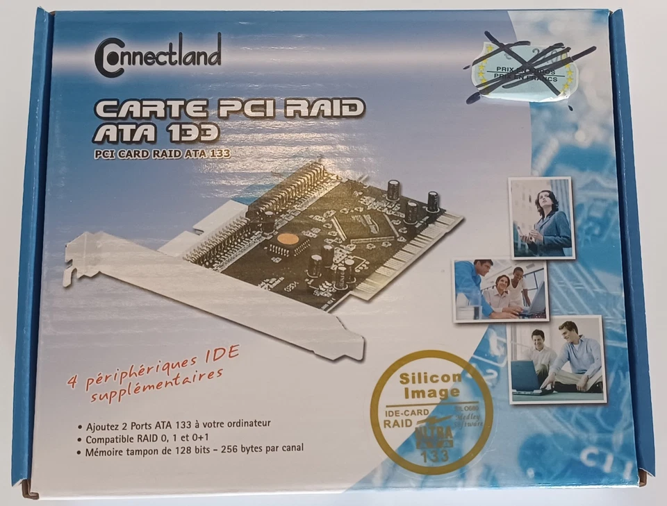 Carte PCI RAID ATA 133 IDE Connectland – Neuf Scellé – Pour PC Vintage Windows - Photo 3/3