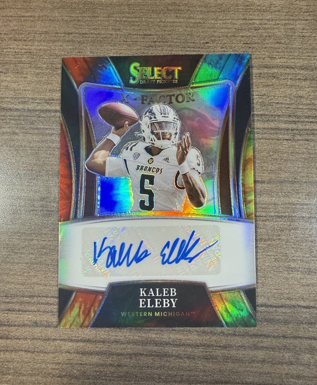 2022 Panini Select Draft Picks Tie-Dye Prizm /25 Kaleb Eleby Rookie Auto RC