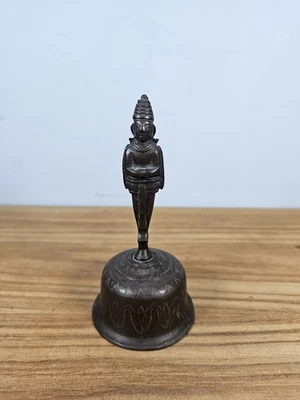 Antique/ Vintage Brass Indian Temple Bell Hindu Ghanta Puja Rare - Image 1 of 4