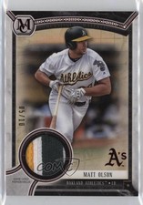 2018 Museum Collection Meaningful Material Relics Red /10 Matt Olson Patch 7xr
