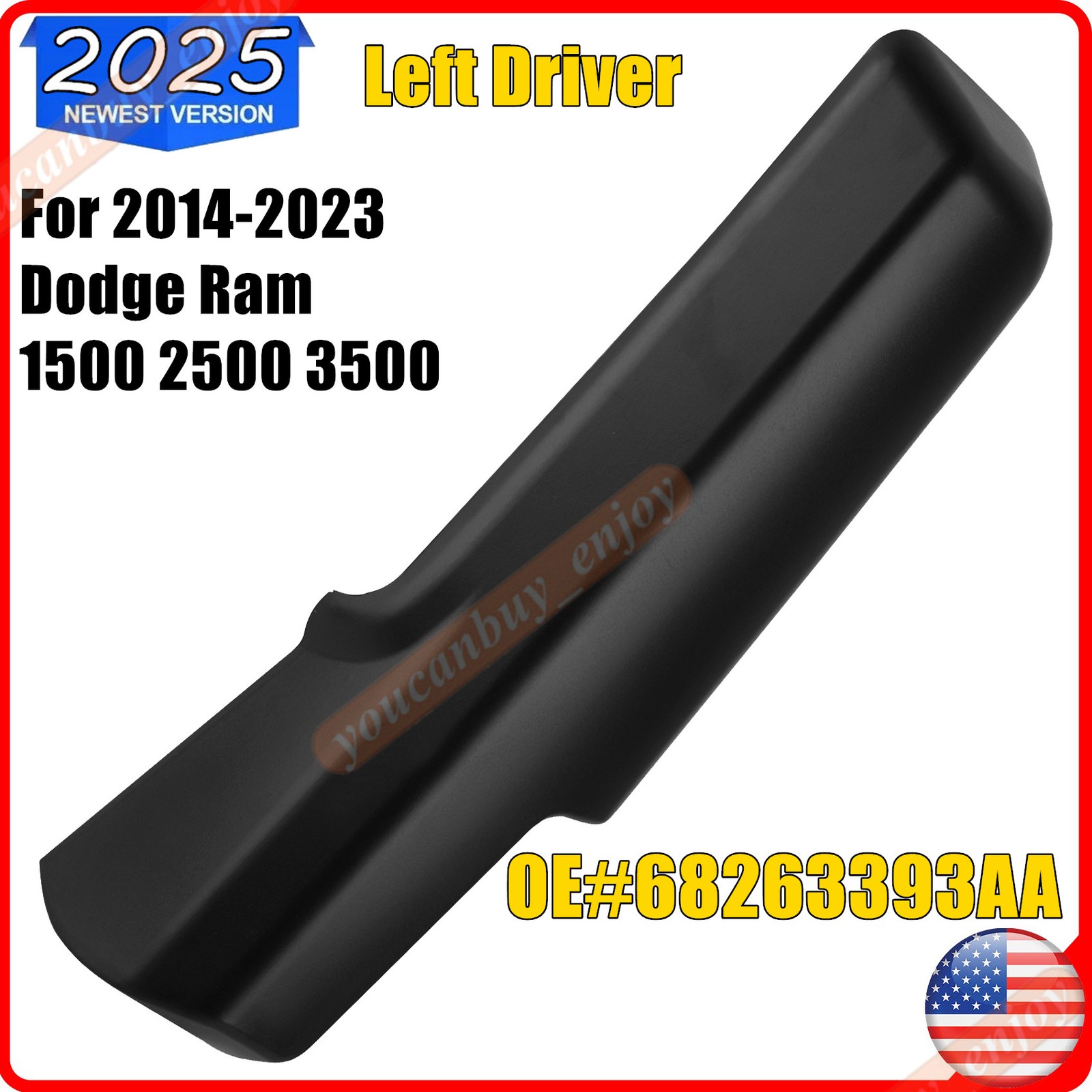 Trailer Tow Mirror Front Arm Cover Left Driver Side For Dodge Ram 1500 2500 3500