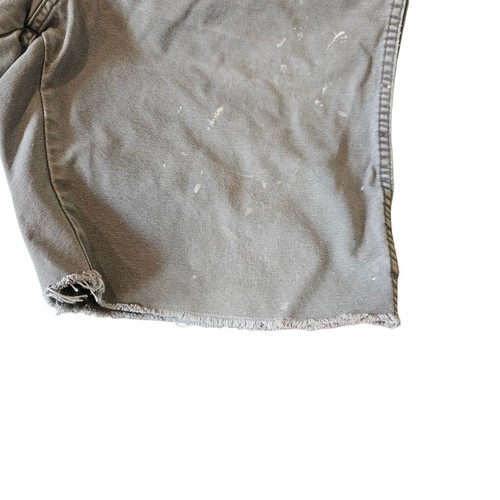 Thrashed Cutoff Dickies Shorts Gray Frayed Paint Splatters Sz 34 Measures 35 - Picture 4 of 12